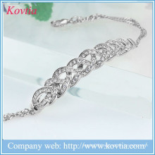 China manufacturer hot sale bangle bracelet silver plated bangle bracelet cross